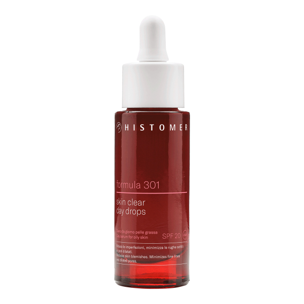 Дневные капли (сыворотка) для жирной кожи SPF 20 Formula 301 Skin clear Day drops HISTOMER (Хистомер) 27 мл