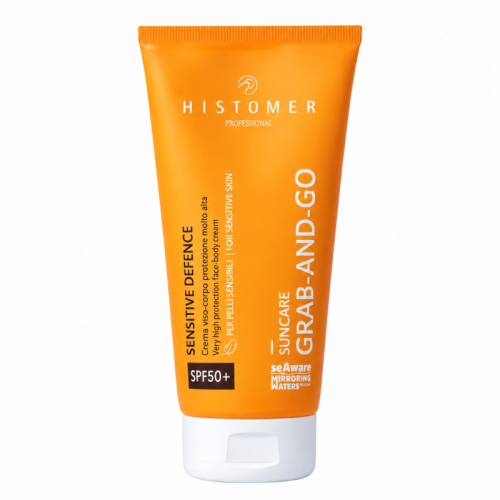 Солнцезащитный крем SPF 50+ для чувствительной кожи со стволовыми клетками растений SUNCARE Sensitive Defence HISTOMER 200 мл