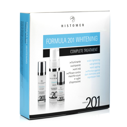 Набор Осветляющий для лица Комплексный уход Whitening Formula 201 (мусс, крем, сыворотка) HISTOMER (Хистомер) 150 / 50 / 30 мл