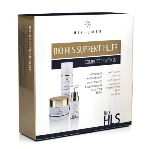 Набор антивозрастной 55+ SUPREME BIO HLS (мицеллярная вода, крем-филлер, сыворотка) HISTOMER (Хистомер) 200 / 50 / 30 мл
